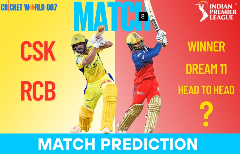 CSK vs RCB Dream11 Prediction & Match Preview – IPL 2025, Match 8