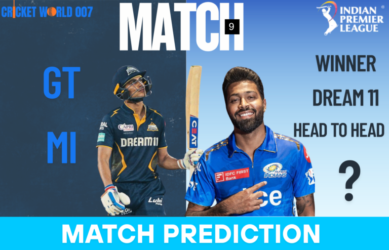 GT vs MI Dream11 Prediction, IPL 2025 Match 9: Best Fantasy Picks, Playing 11 & Pitch Report